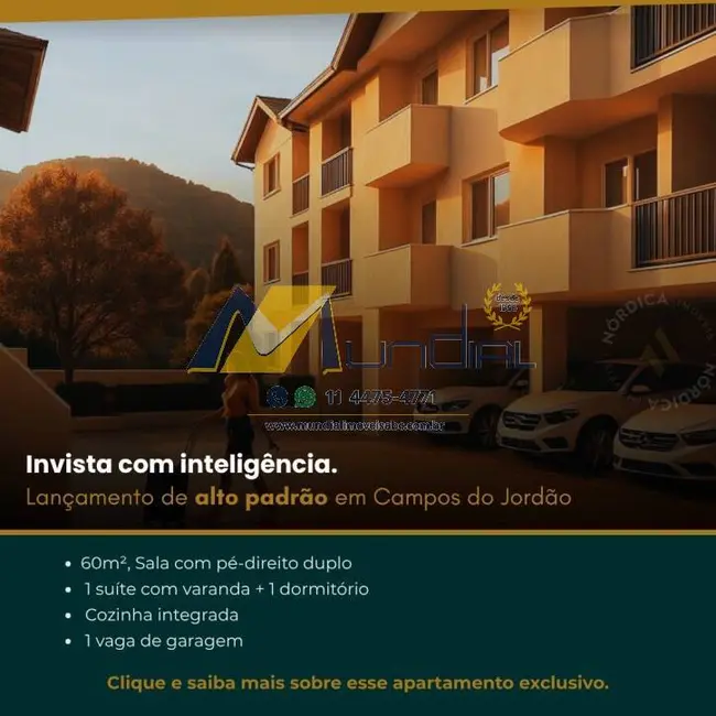Foto 4 de Apartamento com 1 quarto à venda, 42m2 em Campos Do Jordao - SP