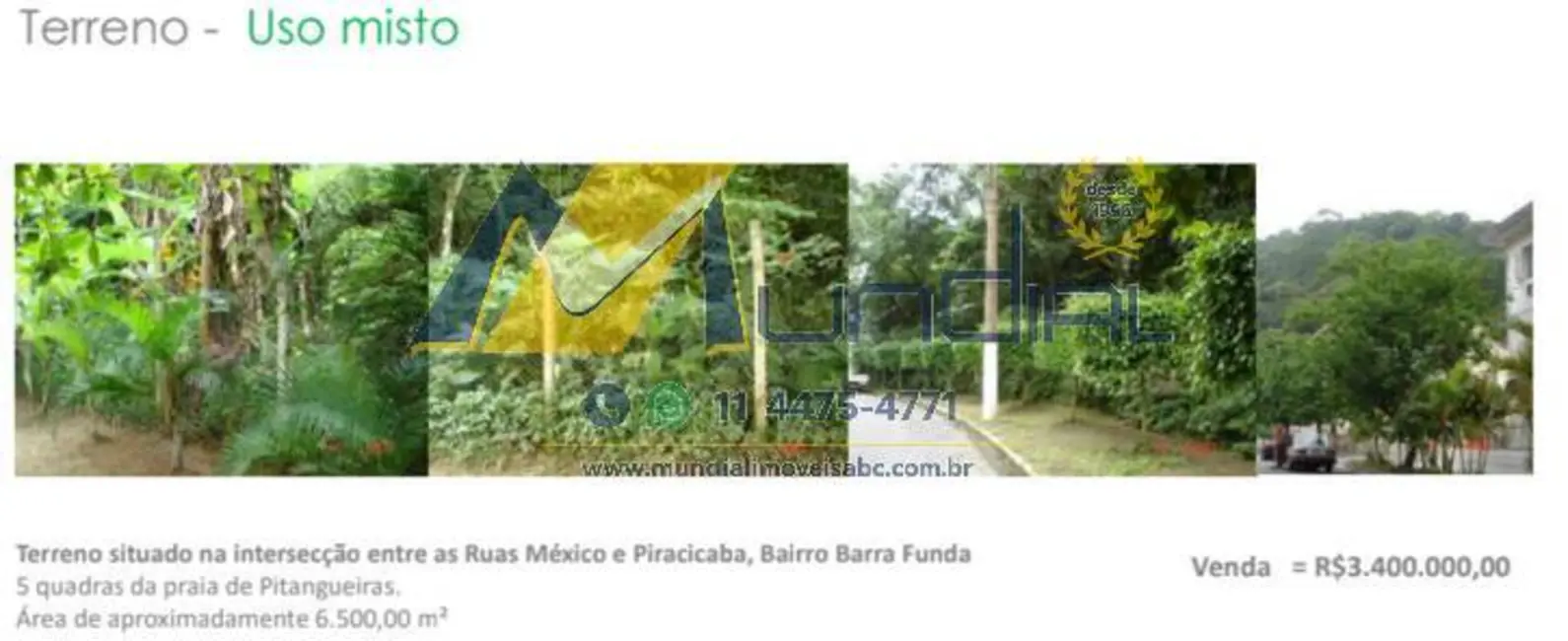 Terreno / Lote à venda, 6500000m2 em Pitangueiras, Guaruja - SP - imagem 1 Foto 1 de Terreno / Lote à venda, 6500000m2 em Pitangueiras, Guaruja - SP