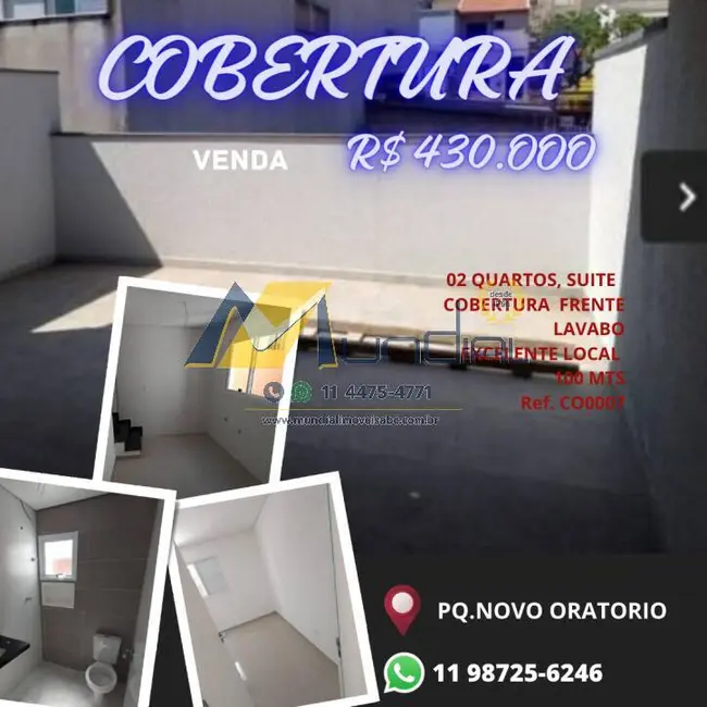 Foto 2 de Apartamento com 2 quartos à venda em Parque Novo Oratório, Santo Andre - SP