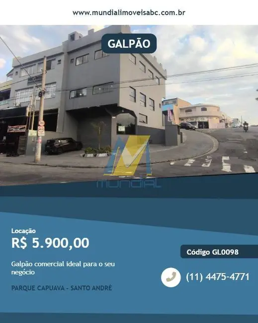 Foto 1 de Armazém / Galpão para alugar em Parque Capuava, Santo Andre - SP