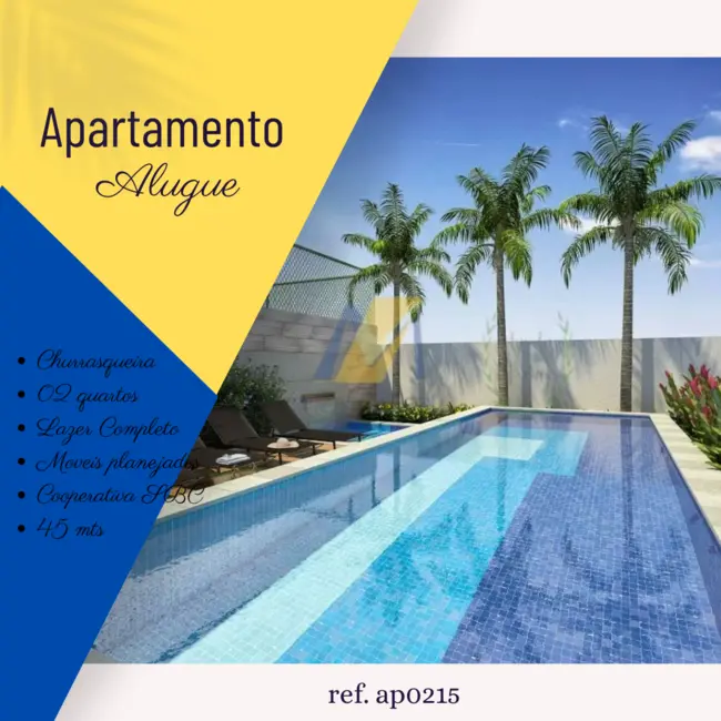 Foto 2 de Apartamento com 2 quartos para alugar em Cooperativa, Sao Bernardo Do Campo - SP