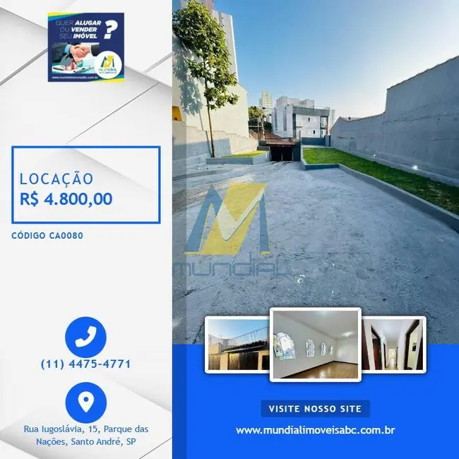 Casa com 3 quartos para alugar, 185m2 em Vila Príncipe de Gales, Santo Andre - SP - imagem 1 Foto 1 de Casa com 3 quartos para alugar, 185m2 em Vila Príncipe de Gales, Santo Andre - SP