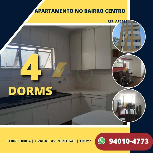 Foto 8 de Apartamento com 4 quartos para alugar, 130m2 em Centro, Santo Andre - SP