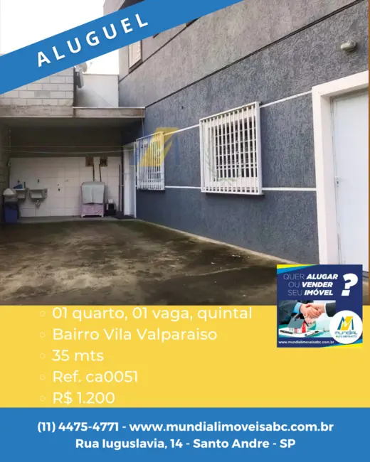 Foto 9 de Casa com 1 quarto para alugar, 35m2 em Vila Valparaíso, Santo Andre - SP