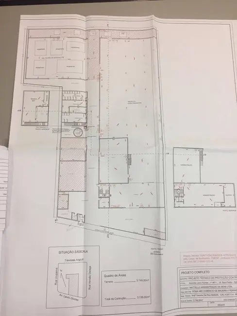 Foto 3 de Armazém / Galpão para alugar, 3400m2 em Jardim Bom Pastor, Santo Andre - SP