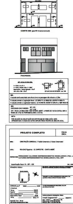 Foto 2 de Sala Comercial para alugar, 536m2 em Campestre, Santo Andre - SP