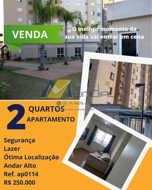 Foto 1 de Apartamento com 2 quartos à venda, 44m2 em Santo Andre, SP