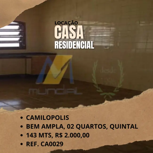 Casa com 2 quartos para alugar, 143m2 em Vila Camilópolis, Santo Andre - SP - imagem 1 Foto 1 de Casa com 2 quartos para alugar, 143m2 em Vila Camilópolis, Santo Andre - SP