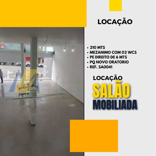 Foto 9 de Sala Comercial para alugar, 210m2 em Parque Novo Oratório, Santo Andre - SP