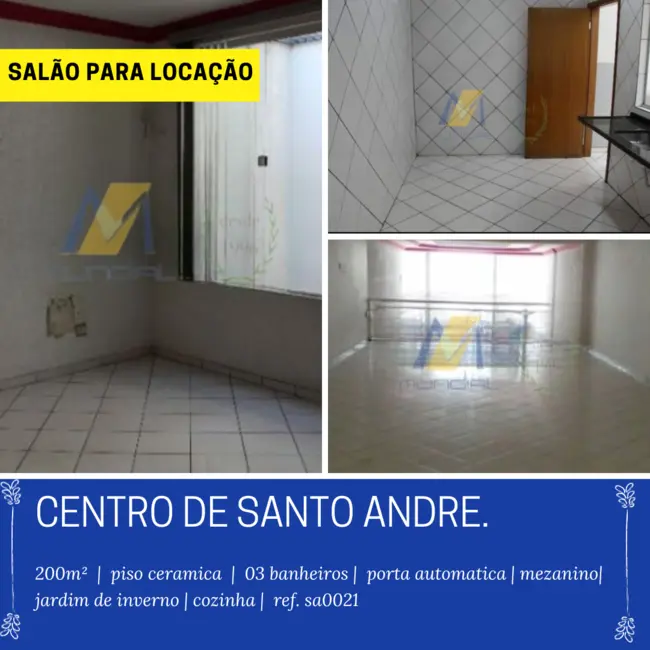 Foto 1 de Sala Comercial para alugar, 200m2 em Centro, Sao Bernardo Do Campo - SP