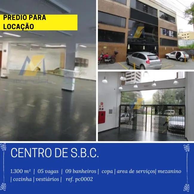 Foto 1 de Sala Comercial para alugar, 1300m2 em Centro, Sao Bernardo Do Campo - SP
