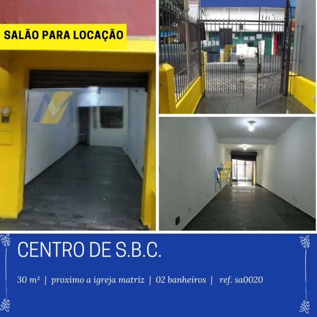 Sala Comercial para alugar, 30m2 em Centro, Sao Bernardo Do Campo - SP - imagem 1 Foto 1 de Sala Comercial para alugar, 30m2 em Centro, Sao Bernardo Do Campo - SP