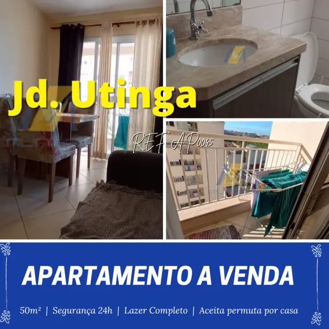 Foto 1 de Apartamento com 2 quartos à venda, 50m2 em Utinga, Santo Andre - SP
