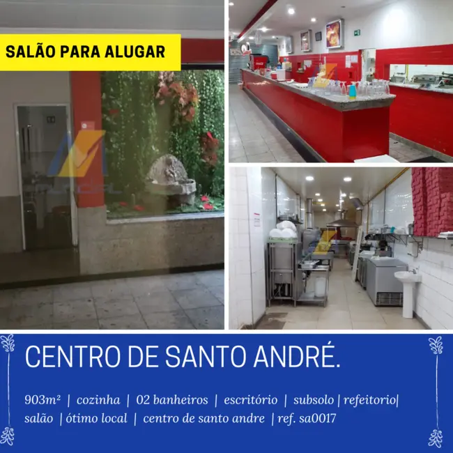 Foto 1 de Sala Comercial para alugar, 433m2 em Centro, Santo Andre - SP