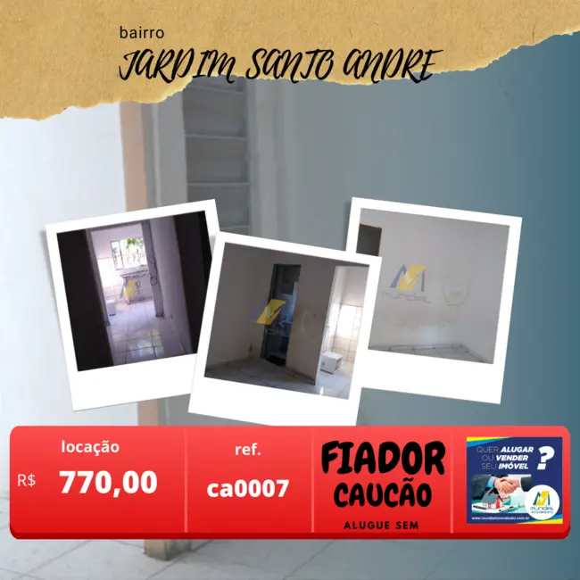 Casa com 1 quarto à venda, 35m2 em Jardim Santo André, Santo Andre - SP - imagem 1 Foto 1 de Casa com 1 quarto à venda, 35m2 em Jardim Santo André, Santo Andre - SP