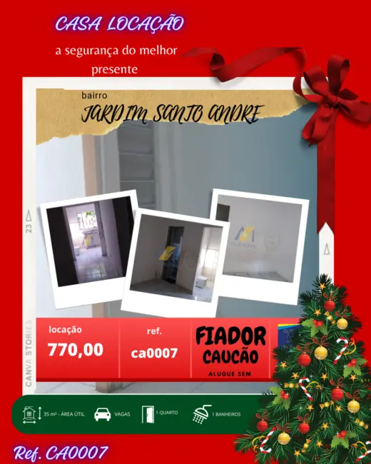 Casa com 1 quarto à venda, 35m2 em Jardim Santo André, Santo Andre - SP - imagem 2 Foto 2 de Casa com 1 quarto à venda, 35m2 em Jardim Santo André, Santo Andre - SP