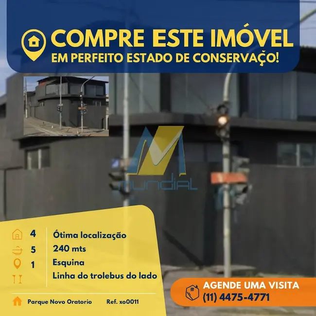Foto 1 de Sala Comercial à venda, 241m2 em Parque Novo Oratório, Santo Andre - SP