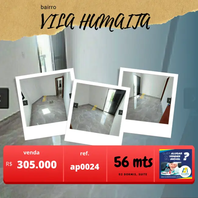 Apartamento com 2 quartos à venda, 56m2 em Vila Humaitá, Santo Andre - SP - imagem 1 Foto 1 de Apartamento com 2 quartos à venda, 56m2 em Vila Humaitá, Santo Andre - SP