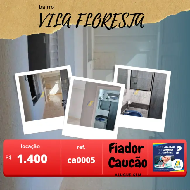 Foto 1 de Casa com 1 quarto para alugar, 45m2 em Vila Floresta, Santo Andre - SP