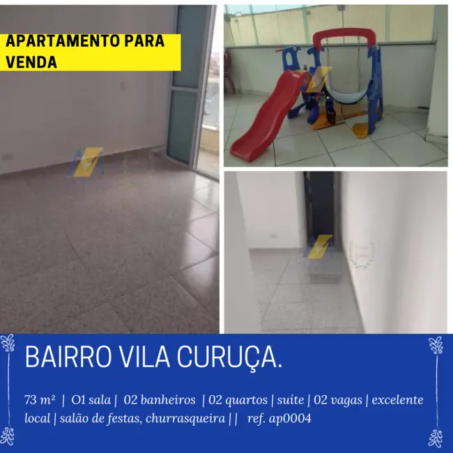 Apartamento com 2 quartos à venda, 73m2 em Parque Jaçatuba, Santo Andre - SP - imagem 1 Foto 1 de Apartamento com 2 quartos à venda, 73m2 em Parque Jaçatuba, Santo Andre - SP
