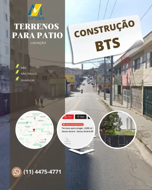 Terreno / Lote para alugar, 367m2 em Vila Alpina, Santo Andre - SP - imagem 1 Foto 1 de Terreno / Lote para alugar, 367m2 em Vila Alpina, Santo Andre - SP