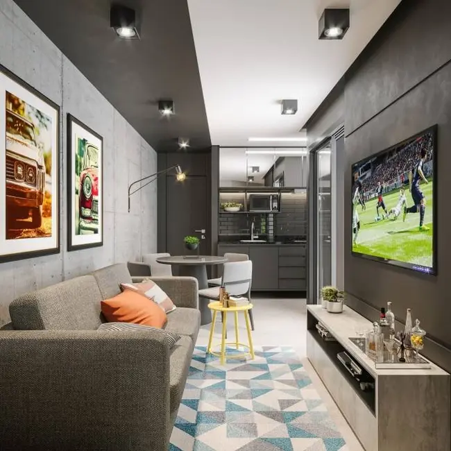 Foto 4 de Apartamento com 2 quartos para alugar, 43m2 em Jardim do Estádio, Santo Andre - SP