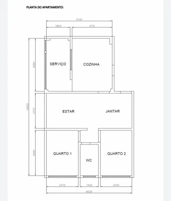 Foto 2 de Apartamento com 2 quartos para alugar, 62m2 em Casa Branca, Santo Andre - SP
