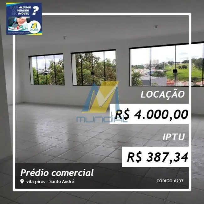 Foto 1 de Sala Comercial para alugar em Vila Pires, Santo Andre - SP