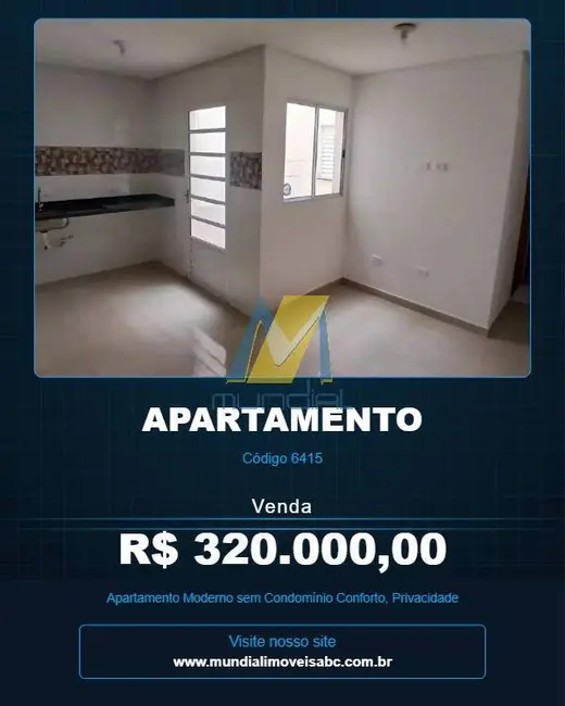 Apartamento com 2 quartos à venda, 52m2 em Parque Novo Oratório, Santo Andre - SP - imagem 1 Foto 1 de Apartamento com 2 quartos à venda, 52m2 em Parque Novo Oratório, Santo Andre - SP