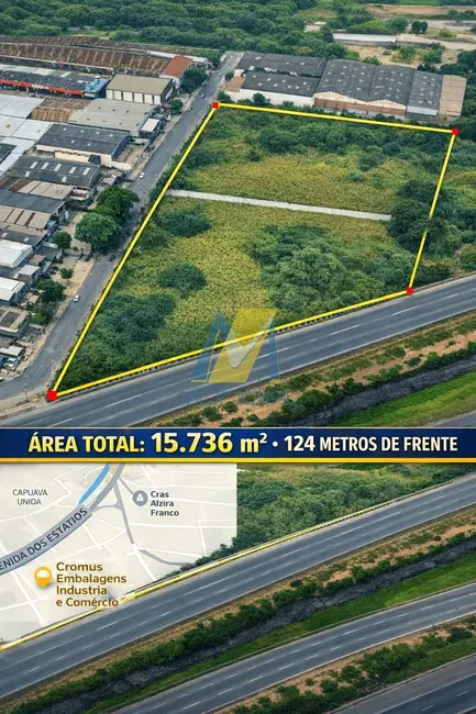 Terreno / Lote à venda, 15736m2 em Capuava, Maua - SP - imagem 1 Foto 1 de Terreno / Lote à venda, 15736m2 em Capuava, Maua - SP