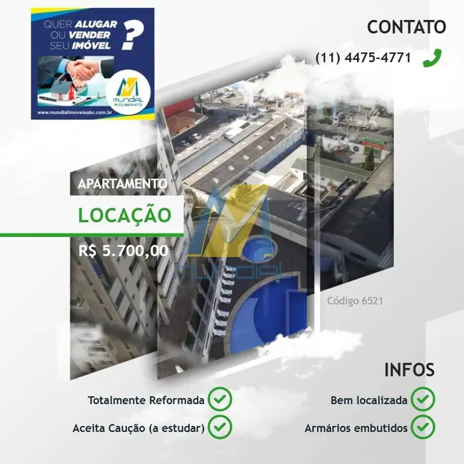 Apartamento para alugar em Centro, Santo Andre - SP - imagem 1 Foto 1 de Apartamento para alugar em Centro, Santo Andre - SP