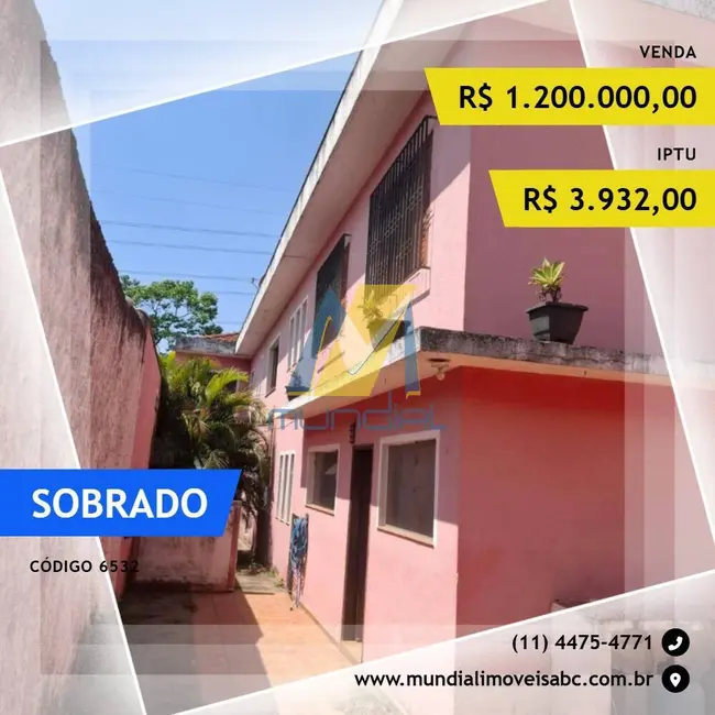 Sobrado com 5 quartos à venda, 300m2 em Jardim Las Vegas, Santo Andre - SP - imagem 1 Foto 1 de Sobrado com 5 quartos à venda, 300m2 em Jardim Las Vegas, Santo Andre - SP