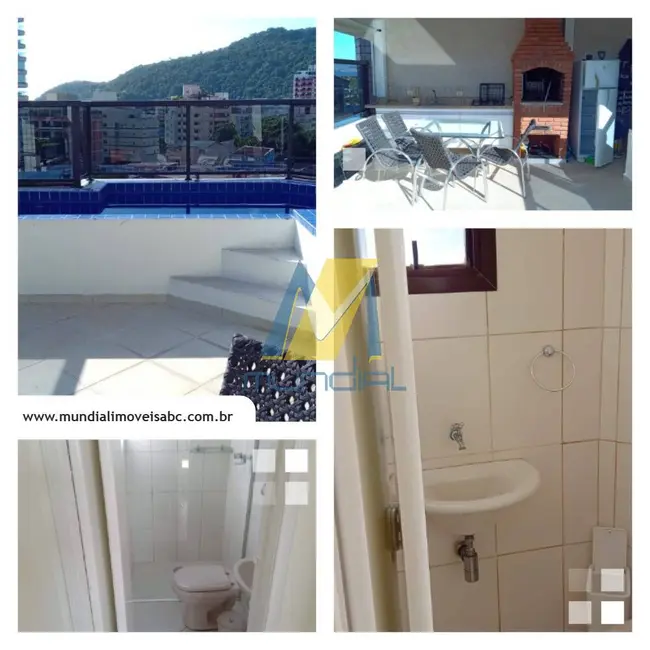 Foto 2 de Cobertura com 3 quartos à venda em Loteamento João Batista Julião, Guaruja - SP