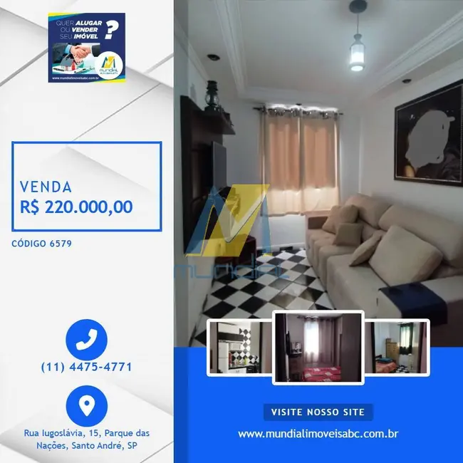Apartamento com 2 quartos à venda em Parque Erasmo Assunção, Santo Andre - SP - imagem 1 Foto 1 de Apartamento com 2 quartos à venda em Parque Erasmo Assunção, Santo Andre - SP