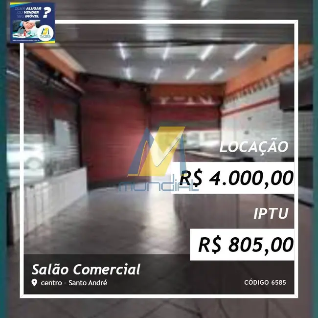 Foto 1 de Sala Comercial para alugar, 49m2 em Centro, Santo Andre - SP