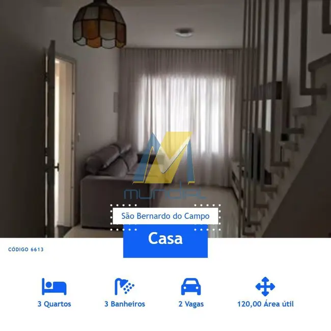 Foto 1 de Casa com 3 quartos à venda, 120m2 em Centro, Sao Bernardo Do Campo - SP