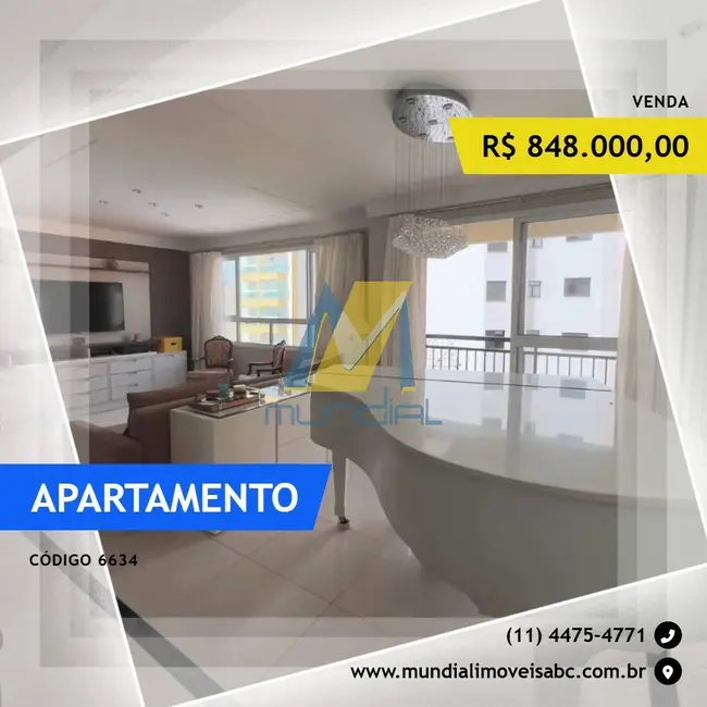 Apartamento com 3 quartos à venda, 108m2 em Jardim Bela Vista, Santo Andre - SP - imagem 1 Foto 1 de Apartamento com 3 quartos à venda, 108m2 em Jardim Bela Vista, Santo Andre - SP