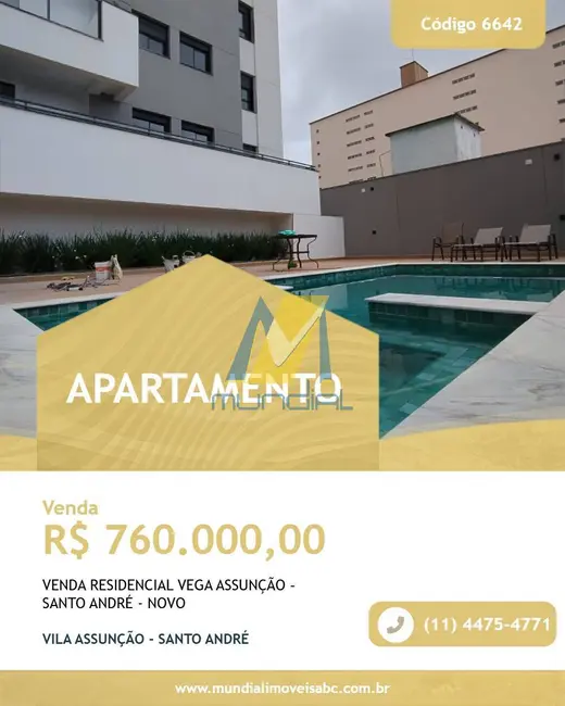 Foto 1 de Apartamento com 3 quartos à venda em Vila Assunção, Santo Andre - SP