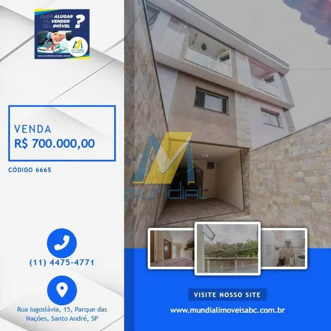 Casa com 3 quartos à venda, 160m2 em Jardim Alvorada, Santo Andre - SP - imagem 1 Foto 1 de Casa com 3 quartos à venda, 160m2 em Jardim Alvorada, Santo Andre - SP