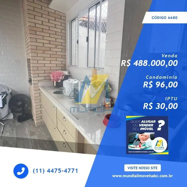 Foto 1 de Cobertura com 2 quartos à venda, 96m2 em Vila Alpina, Santo Andre - SP