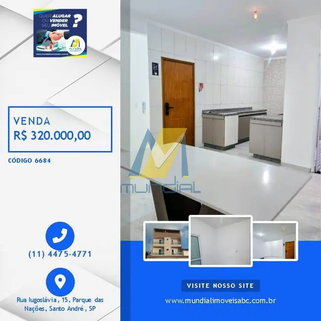 Apartamento com 2 quartos à venda, 65m2 em Vila América, Santo Andre - SP - imagem 1 Foto 1 de Apartamento com 2 quartos à venda, 65m2 em Vila América, Santo Andre - SP