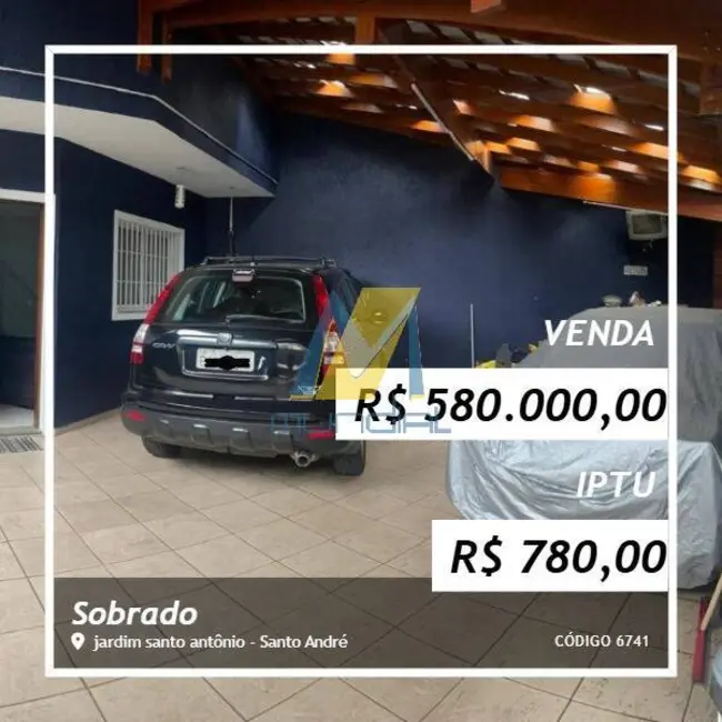Foto 1 de Sobrado com 3 quartos à venda em Jardim Santo Antônio,  - SP