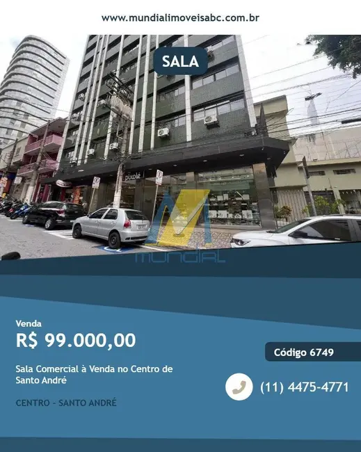 Foto 1 de Sala Comercial à venda, 16m2 em Centro, Santo Andre - SP