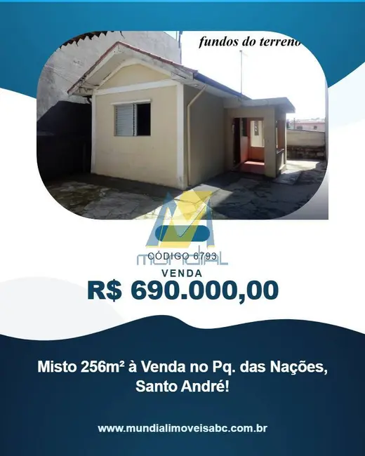 Casa com 1 quarto à venda, 110m2 em Parque das Nações, Santo Andre - SP - imagem 1 Foto 1 de Casa com 1 quarto à venda, 110m2 em Parque das Nações, Santo Andre - SP