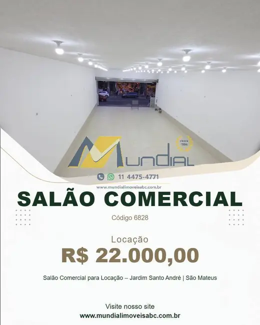 Sala Comercial para alugar, 250m2 em Jardim Santo André, São Paulo - SP - imagem 1 Foto 1 de Sala Comercial para alugar, 250m2 em Jardim Santo André, São Paulo - SP