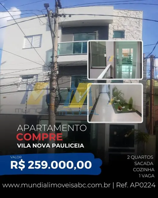 Foto 1 de Apartamento com 2 quartos à venda, 35m2 em Vila Nova Pauliceia, São Paulo - SP