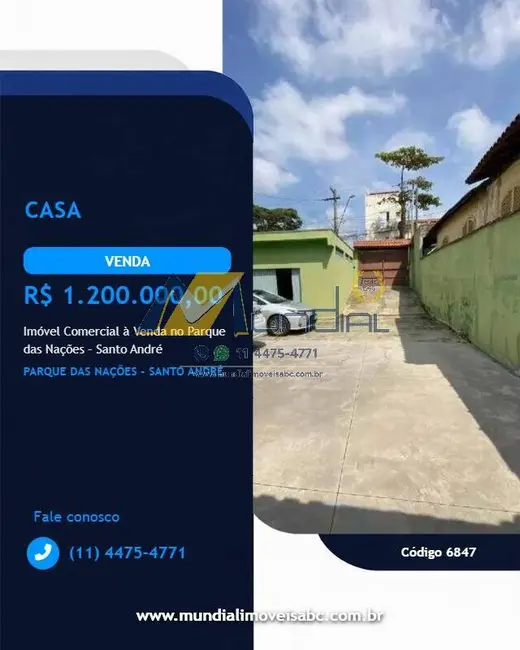 Foto 1 de Sala Comercial à venda, 209m2 em Parque das Nações, Santo Andre - SP