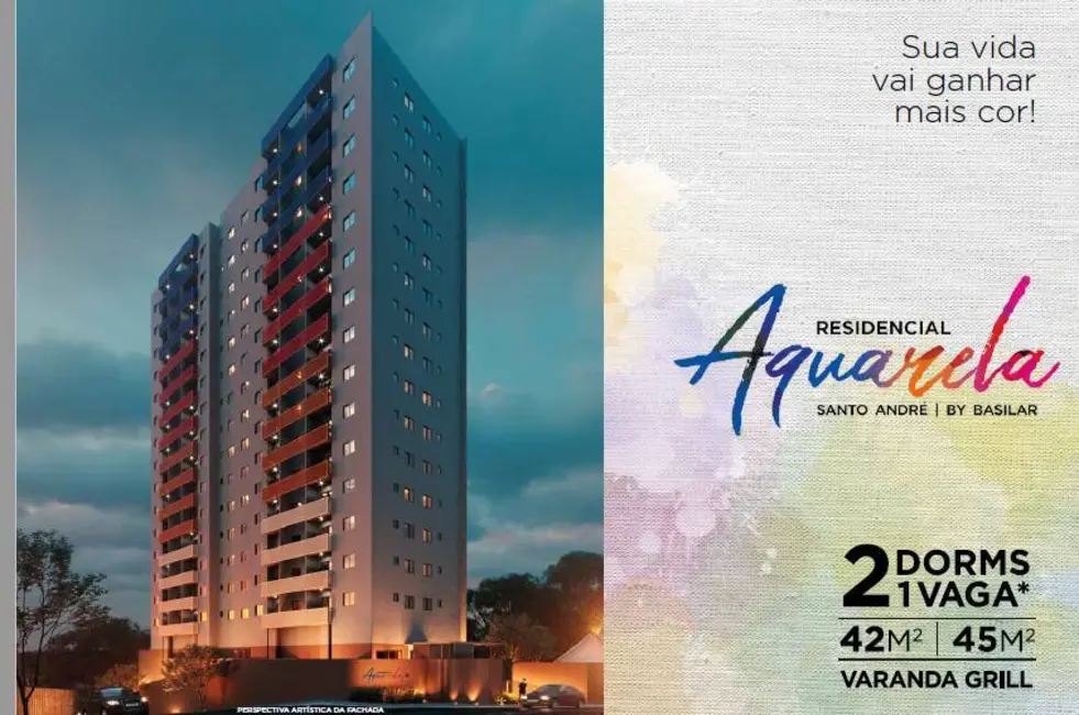 Apartamento com 2 quartos à venda, 45m2 em Santa Maria, Santo Andre - SP - imagem 1 Foto 1 de Apartamento com 2 quartos à venda, 45m2 em Santa Maria, Santo Andre - SP
