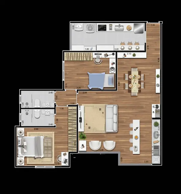 Apartamento com 2 quartos à venda, 92m2 em Santo Antônio, Sao Caetano Do Sul - SP - imagem 2 Foto 2 de Apartamento com 2 quartos à venda, 92m2 em Santo Antônio, Sao Caetano Do Sul - SP