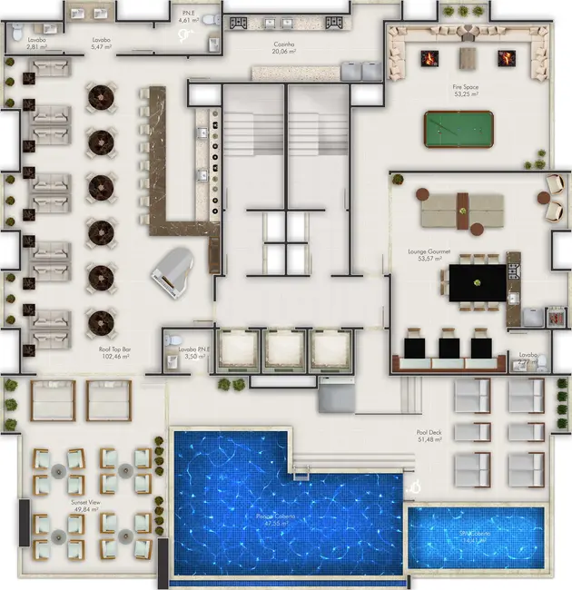 Foto 8 de Apartamento com 1 quarto à venda, 40m2 em Meia Praia, Itapema - SC